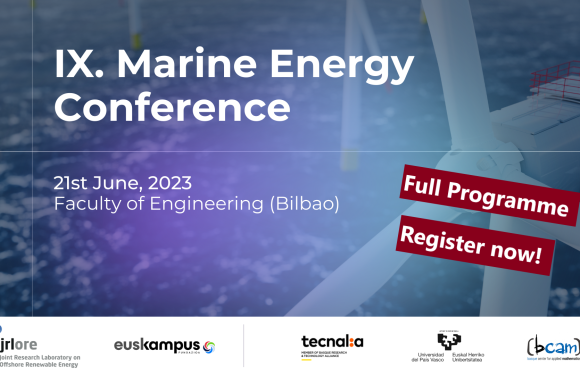 IX Marine Energy Conference: 21st June 2023 Bilbao